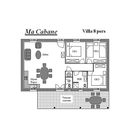 Сasa de vacaciones Ma C2, With Pool Access, Domaine De Ribiere